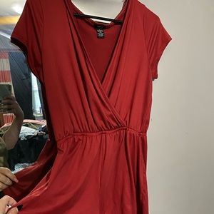 Wine color Romper